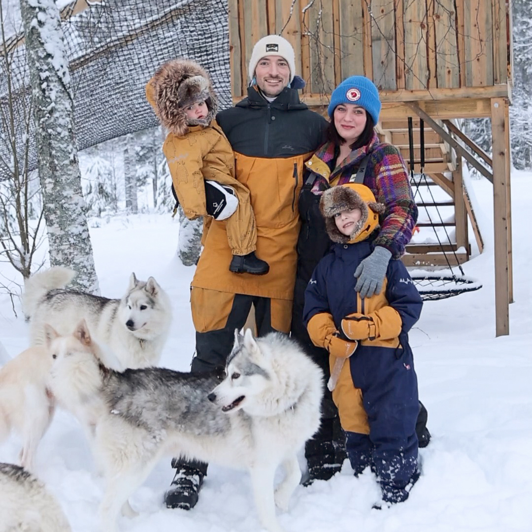 vie de famille en Laponie