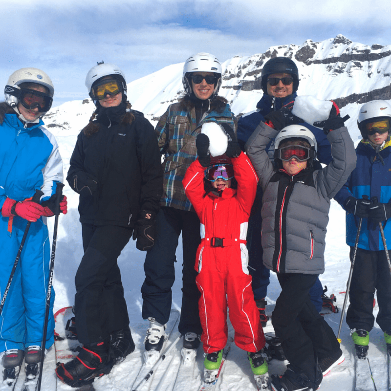 Sylvie Ganter, Ski en Famille